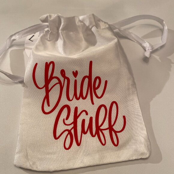 Custom Made to Order Bride, Groom, Bridesmaid Stuff silk Drawstring - Picture 3 of 7
